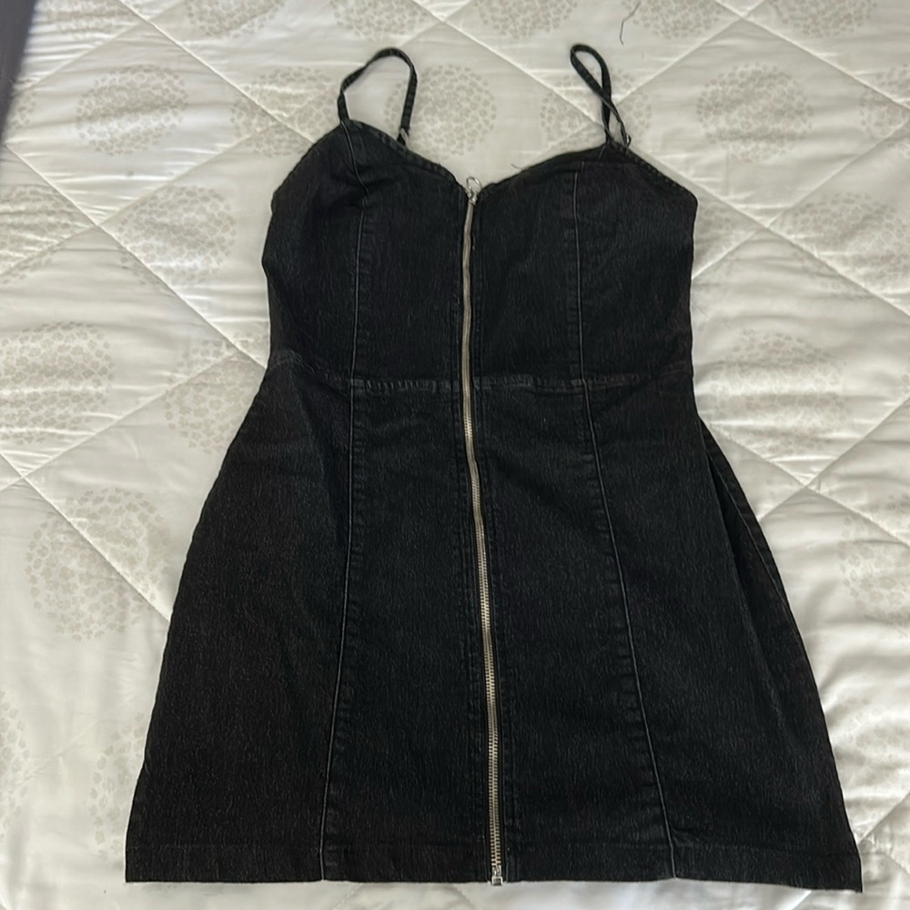 Denim Black spaghetti strap dress